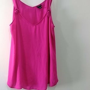 Torrid Hot Pink Georgette Tank